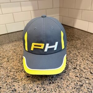 Pin High PH Golf Hat Baseball Cap Adjustable Gray Polyester